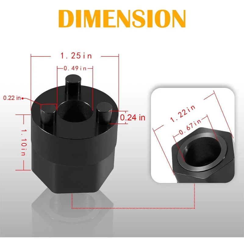 Outil Extracteur De Moyeu D'embrayage Pour Compresseur AC - Compatible Avec Modèles Sans Embrayage (5SE, 6SE, 7SE) - Avec Douille 7 Mm Et Entraînement 3/8"