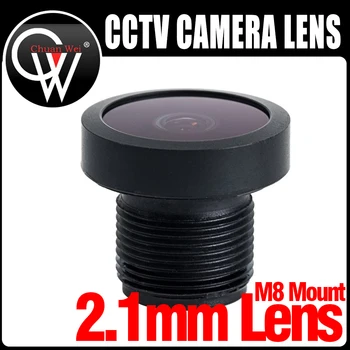CCTV 보안 카메라용 광각 151 도 IR 필터 렌즈, 5MP HD 2.1MM M8 렌즈, 1/3 인치 F2.2, 650nm