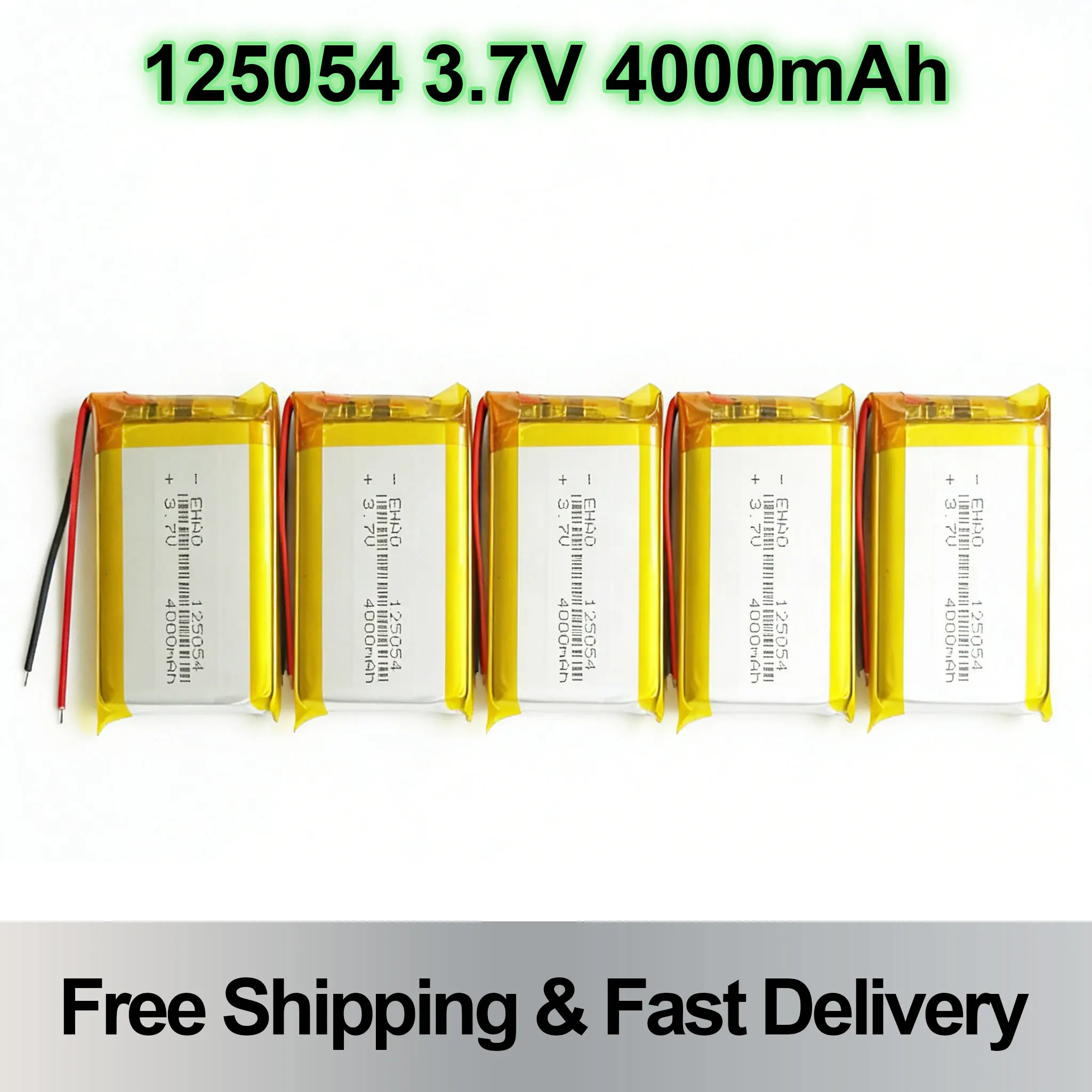 Lot de 10 Batteries Li-Po 3.7V 4000mAh 125054 pour RC