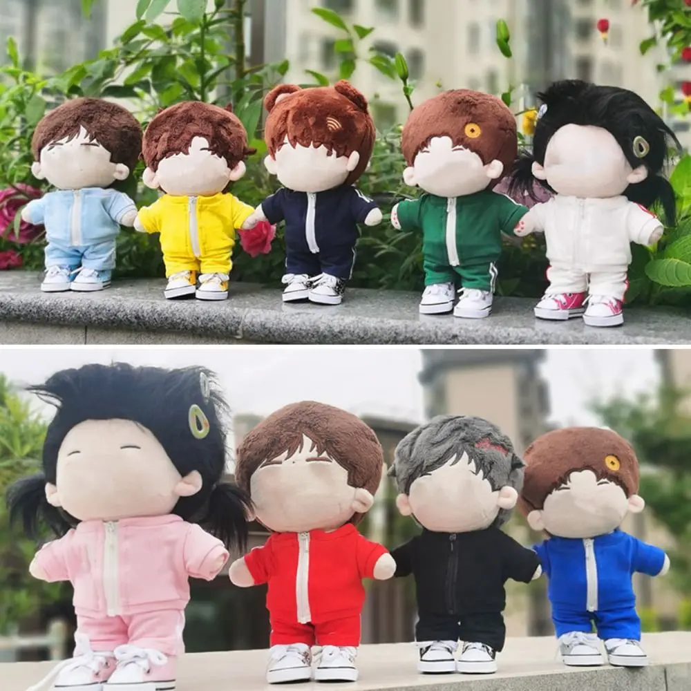 DIY 액세서리 드레싱 게임 사진 소품, 인형 운동복 탑 코트 바지, 미니 스포츠 세트 인형 옷, 20cm