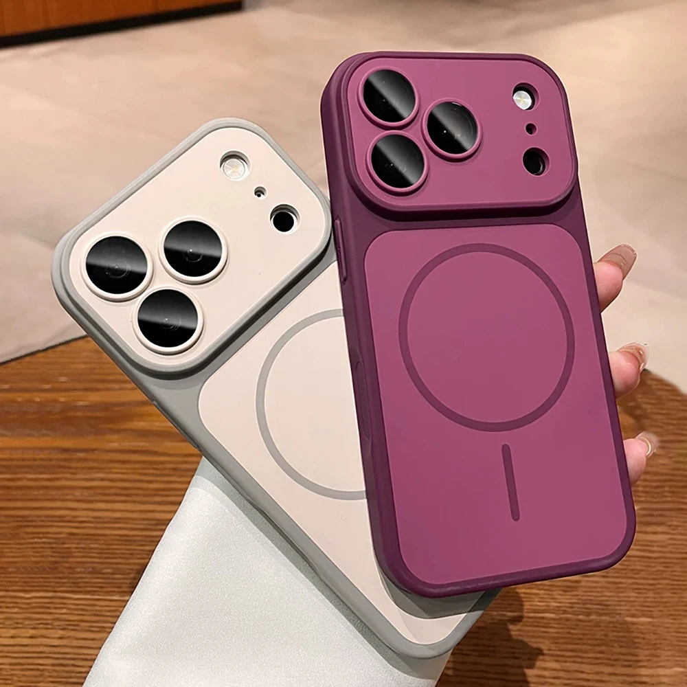 Matte Armor Magnetic Shockproof Magsafe Phone Case