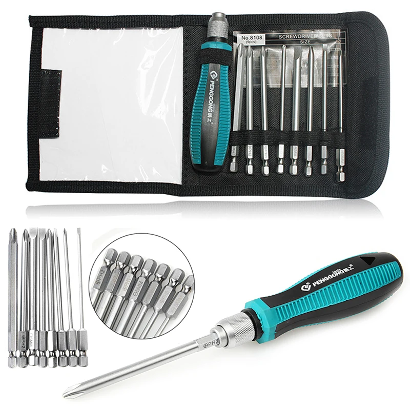 

New 8 Drill Bits + 1 Screwdriver Torx Set Rep Tools