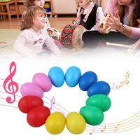 10Pcs Egg Shakers Musical Instruments Percussion Egg for Kids Puzzle Toys Easter Egg Shaker for Early Education Learning Gifts 2