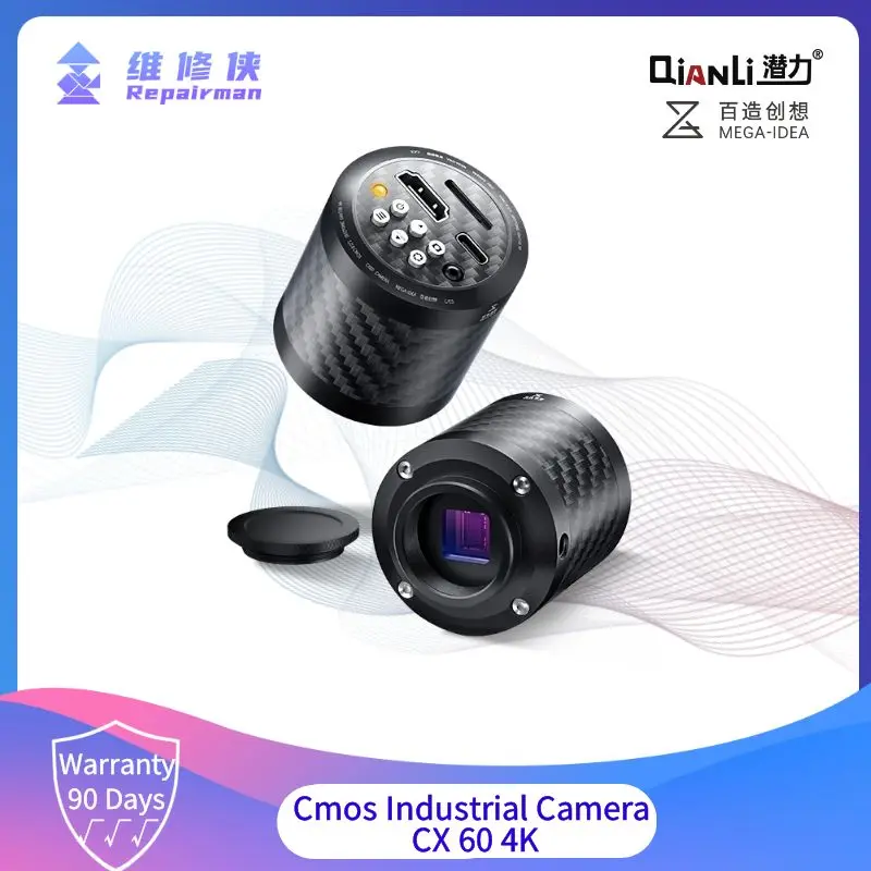 QianLi CX 60 Cmos 산업용 카메라, 4K HDMI 60fps 현미경 카메라