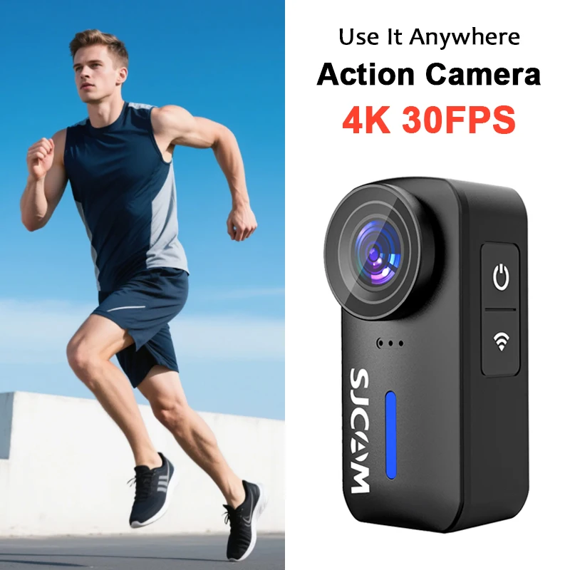 SJCAM C110+ Action Camera 170° Ultra Wide 4K 30fps Six Axis Gyroscope Anti-Shake﻿ Sport Cam for Vlogging Cycling Fishing