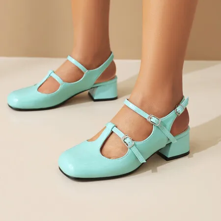 Big Size 34-43 High Heels Women Dress Party Bridal Shoes Woman Platform Patent Leather Mary Janes Pumps Lady Shoes Brand 2024
