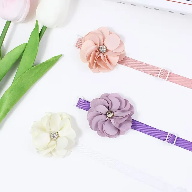 1/6pcs Handmade Dog Collars Flower Adjustable Pet Dog Bowties Neckties Lace Dog Bow Ties Pet Grooming Accessories For Dogs 3