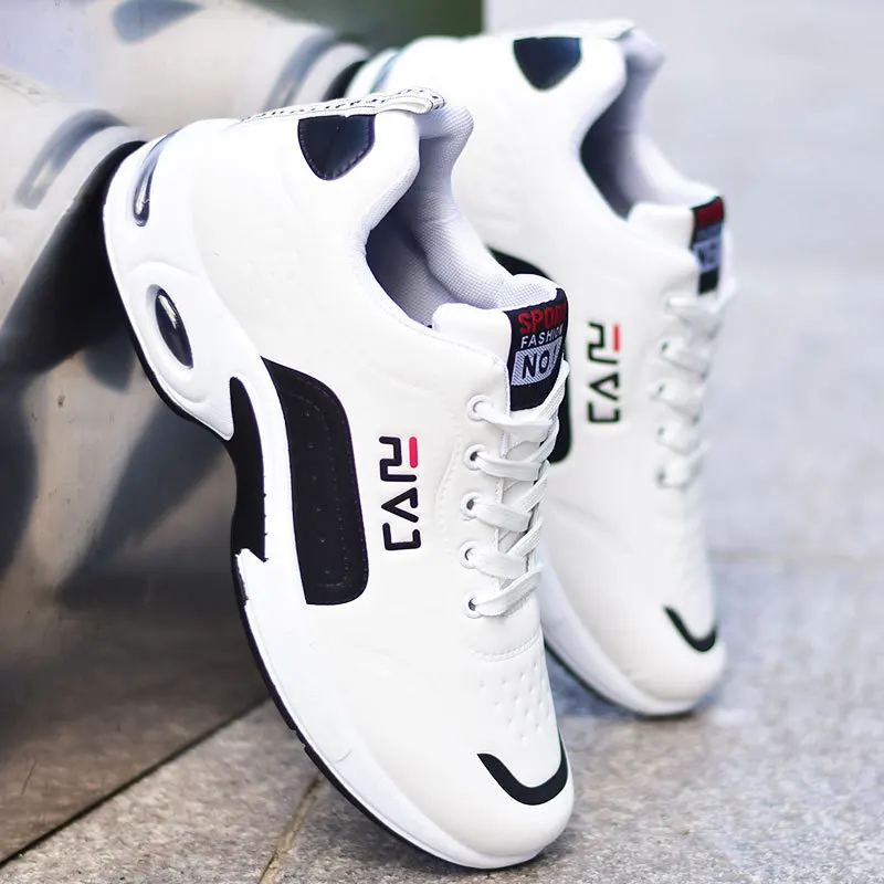 

Fashion Stretch Shoes Non-slip Casual Leather Shoes Men's Tennis Shoe Zapatillas Men's Sneakers Comfortable Casual Running Shoes