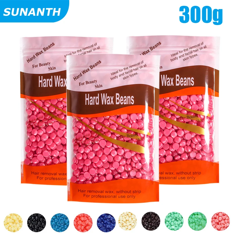 Description Picture 3 of item200g 400g 500g 1000g Depilating Wax Bean Dregs Without Clean Depilating Bikini Wax Wax Strips for Hair Removal Hard Wax Beans