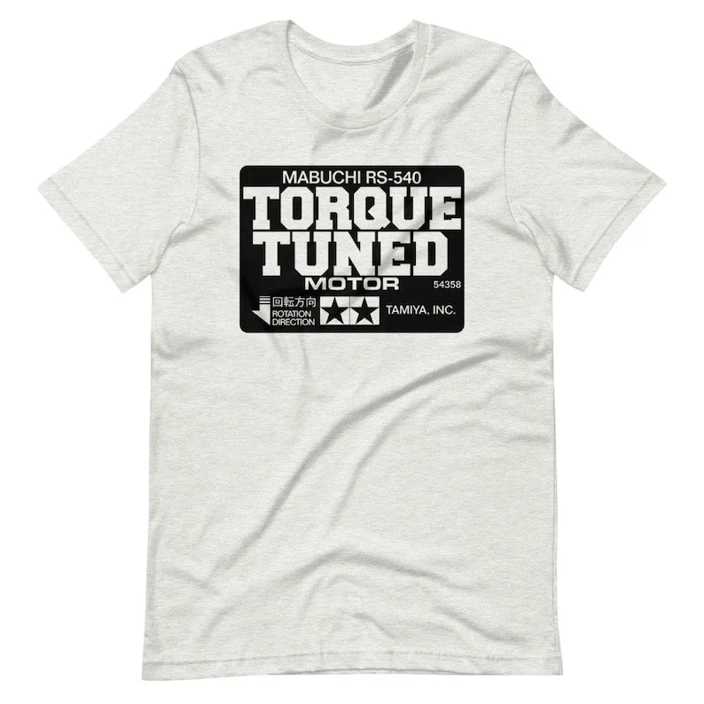 Tamiya Torque Tuned Vintage Rc Car Motor Label T-Shirt, Rc Lover, Rc Fan, Regalo Per Lui, Regalo Per Lei