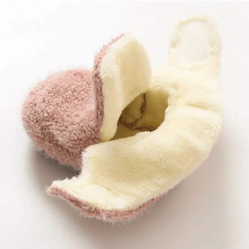 Newborn Baby Boy Girl Winter Fluffy Training Shoes Fleece Inside Infant Toddler Boots Velcro Sneakers Soft Casual Chaussure Sock 5