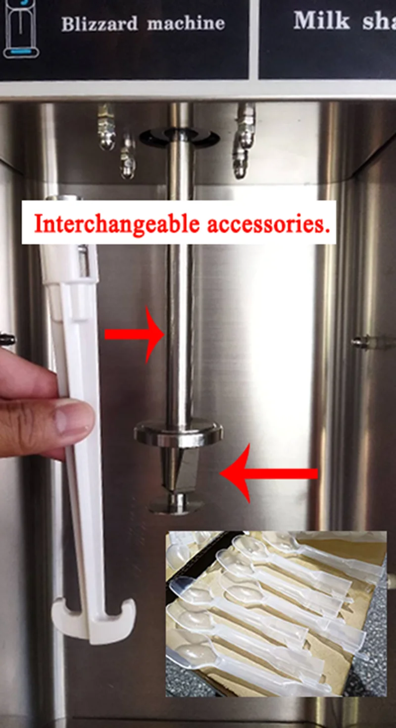 ITOP Speed Adjust Flurry Ice Cream Blender Machine DIY Kinds of Flurry Ice Cream Mixer Machine Milk Shake Mixer 110-220V ice cream maker