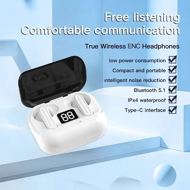 Стереонаушники L88 TWS Hi-Fi, беспроводные наушники-вкладыши, спортивные наушники LifeHeadphones, игровая гарнитура для Lphone, Android. Лучшие подарки F