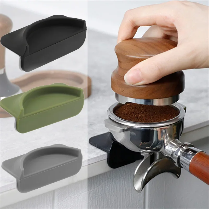 Coffee Tamper Mat Silicone Espresso Tampering Corner Mat Non-slip