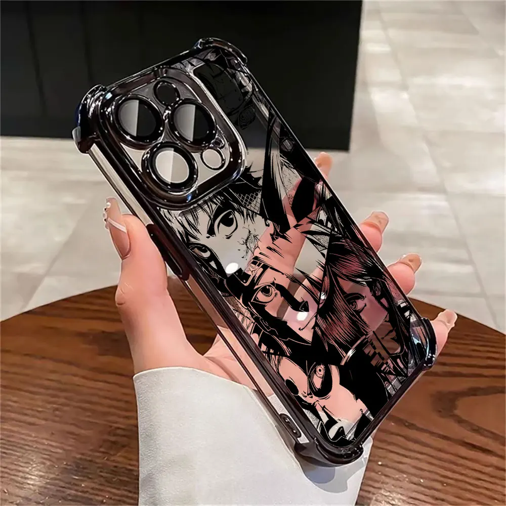 Akatsuki Red Clouds Shockproof Clear Silicone Phone Case