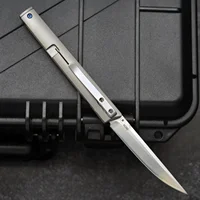 New 7096 CEO Folding Knife D2 Blade Titanium Alloy Handle EDC Outdoor Tactical Hunting Combat Military Gentleman's Knife 2