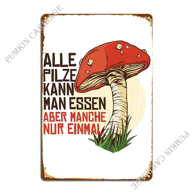 

Металлический плакат в виде гриба с заклинанием, ржавая кухня, винтажный кухонный жестяной плакат
