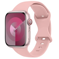 Premium Silicone Sport Strap for Smartwatch - Versatile and Durable Bracelet (Vintage Rose)