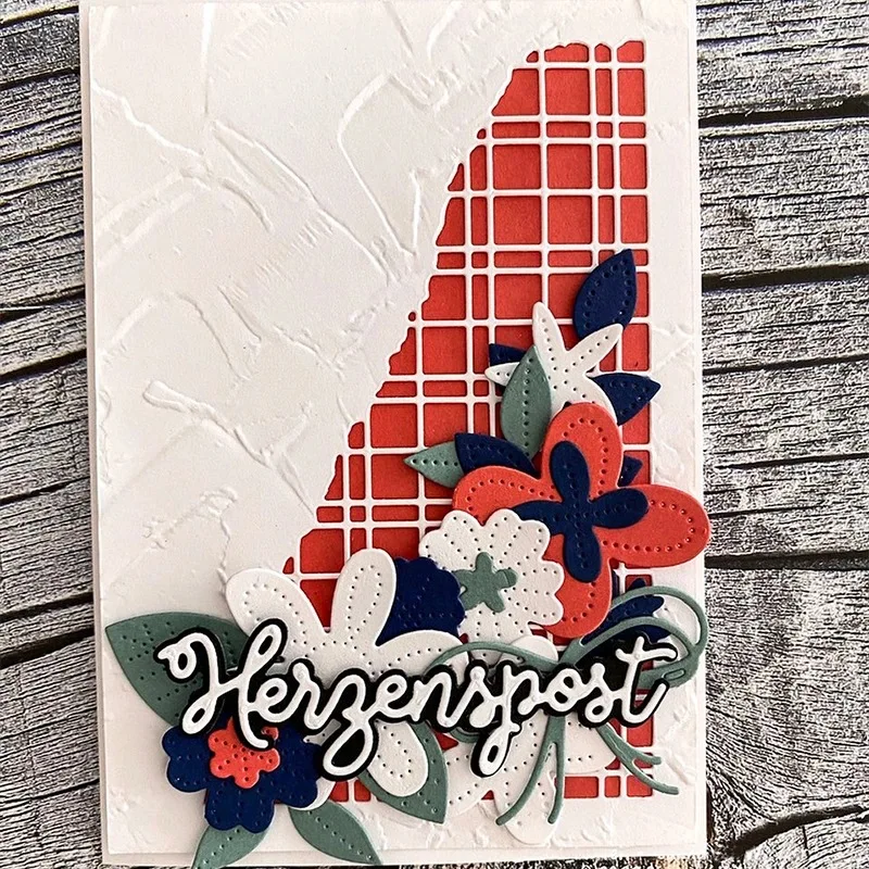 

Cutting Dies Valentine Flower Dies Lattice Envelope Scrapbooking Embossing DIY Crafts Paper Card Album Decoration Metal Cut Die