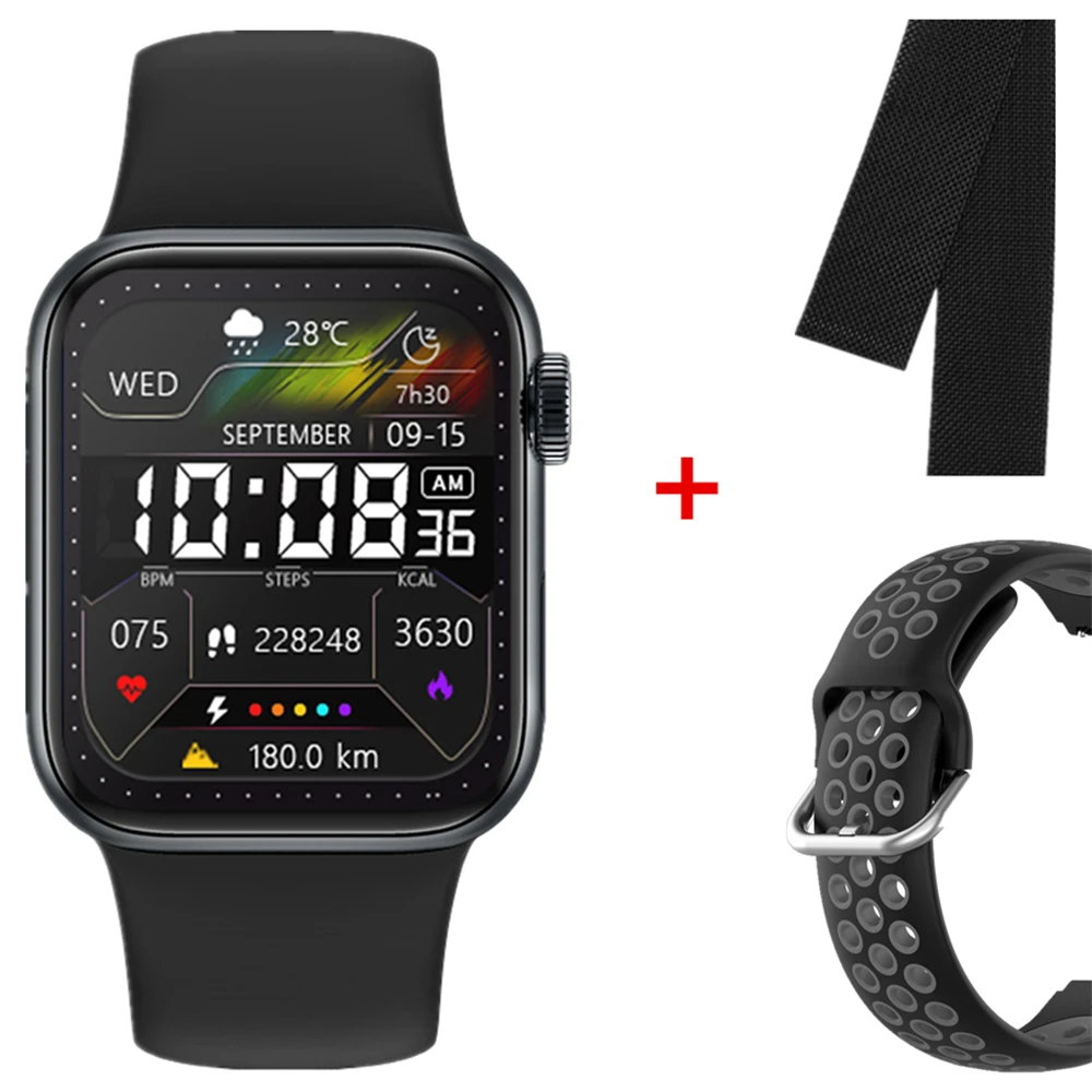 M Seven Sports Smart Watch Men 2022 Bluetooth Dial Call Voice Assistant Women Fitness Smartwatch PK IWO 15 Pro W27 DT7 Series 7 