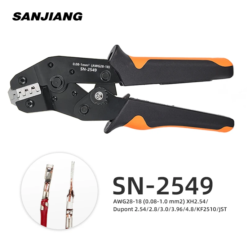 

SN-2549/SN-01BM XH2.0mm/XH2.54mm/XH3.96mm Dupont D-Sub Terminals Wire Crimper Tool JST Pin Plier Crimping Plier