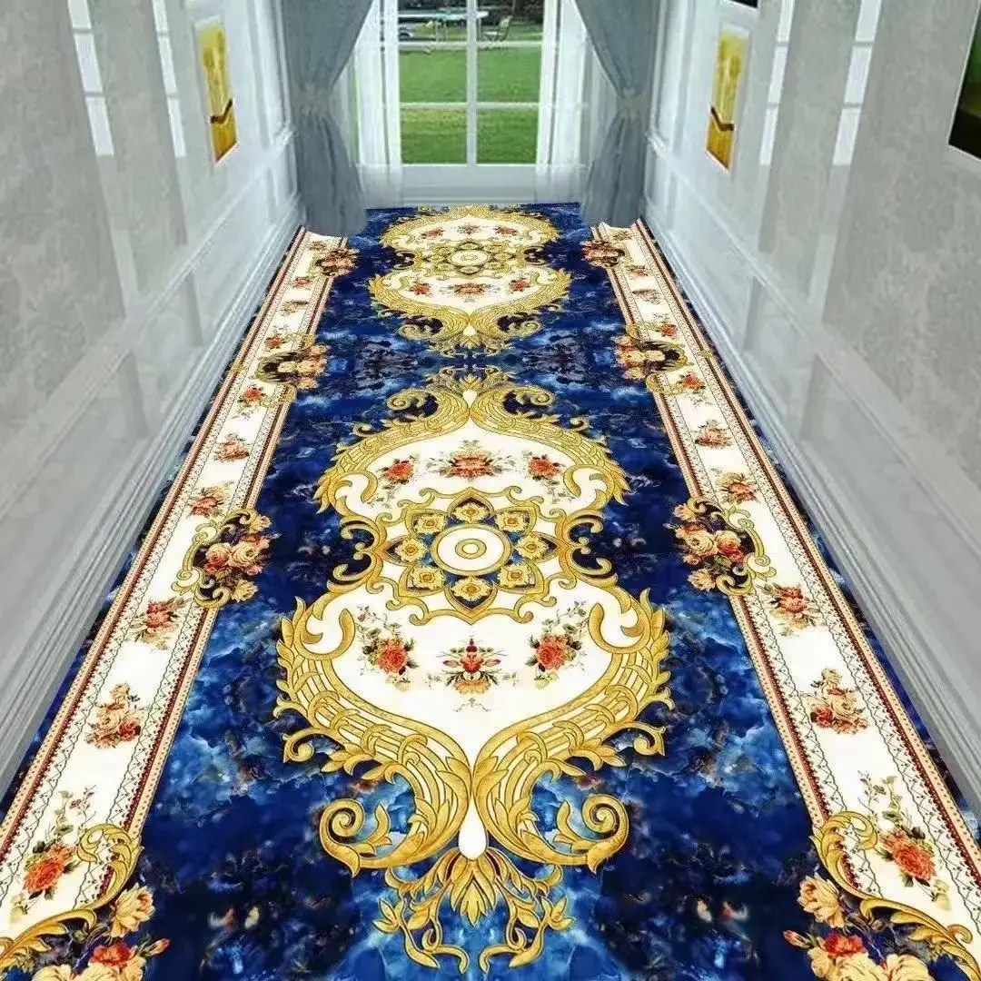 Bohemian Long Corridor Carpet Luxury European Decoration Hallway Rug Non-slip Easy Cleaning Floor Mat Stairway Runners Carpets 3