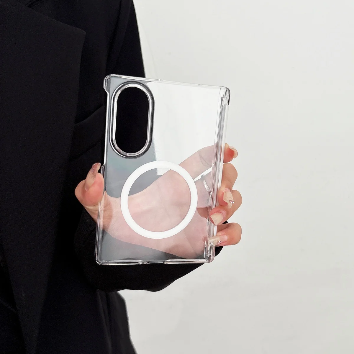 Shockproof Luxury Magnetic Transparent Phone Case - Premium Hard Acrylic Cover