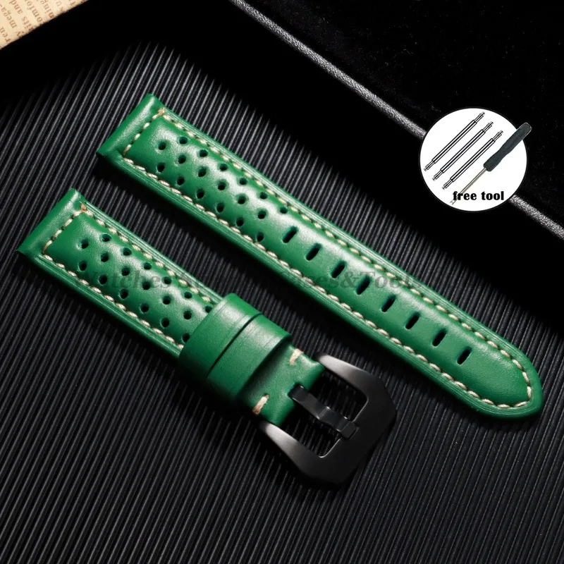Luxurious Handmade Cowhide Leather Watch Band - Breathable Men's Strap Accessories