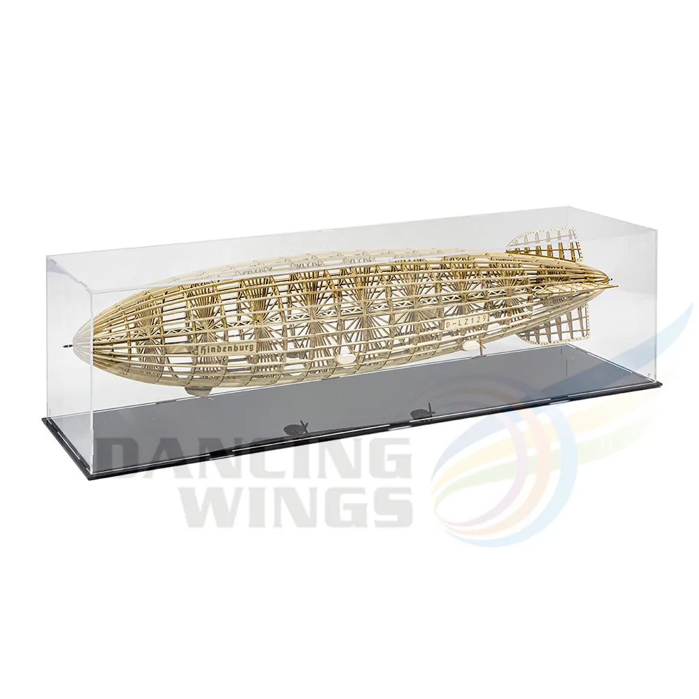 DW Hobby DIY Static Model Building Model 1:453 LZ-129 Hindenburg Zeppelin Airship 540mm Length Wooden Toys Building Toys Gift RC 1