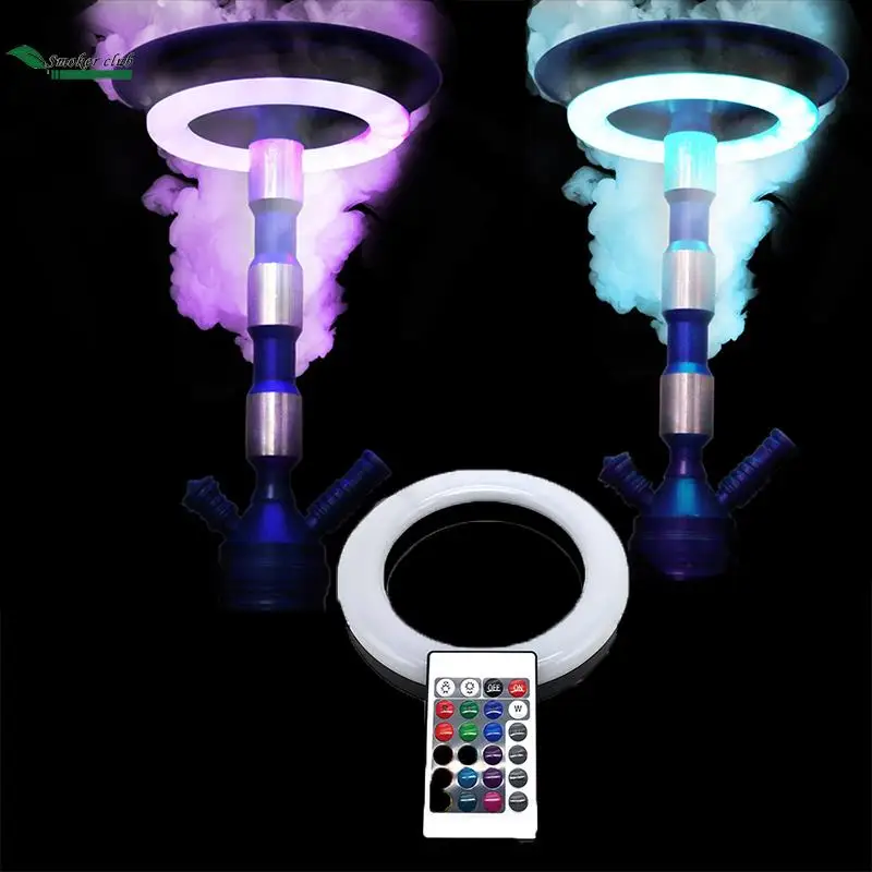 USB Colorful LED Hookah Lights Show Shisha Ring Lamp Adsorption