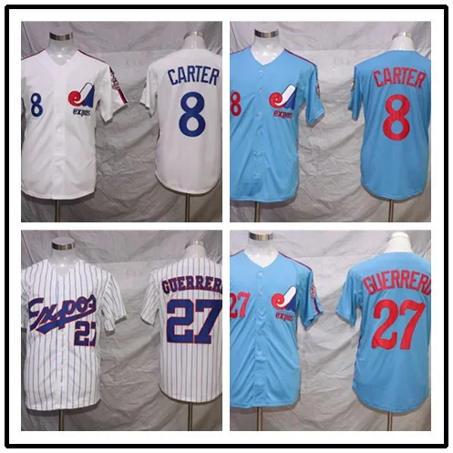 thumbnail image 2 of Camiseta de béisbol de los Expos de Montreal para hombre, versión bordada para fanáticos, estilo élite, chaleco para correr de verano, 2 of 5