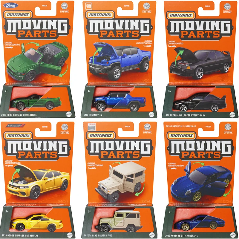 

2024 FWD28 Matchbox 1/64 Ford Mustang Bronco Porsche 911 Mitsubishi Lancer GMC Diecast Model Car Kids Toys Gift