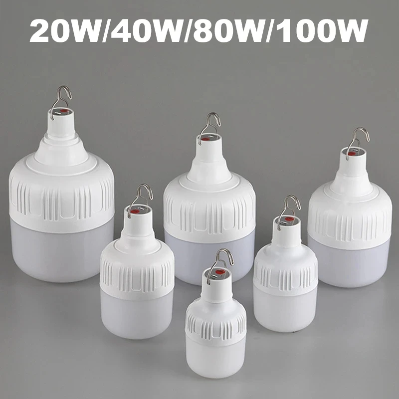 Camping Light Portable LED Lights USB Rechargeable 20W-100W Waterproof Bulb Emergency Lantern camping light portable lanterns camping lamp camping lantern emergency lights portable light bulb