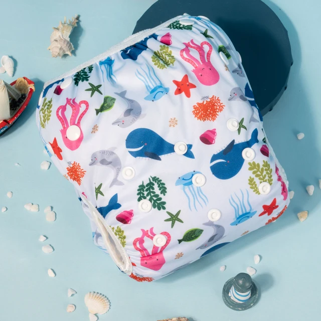 U Pick Alvababy Big Size Swim Diaper Swimsuit Cool Fashion Reusable Swim Nappy for Babies 0-3 years Old - Image 5