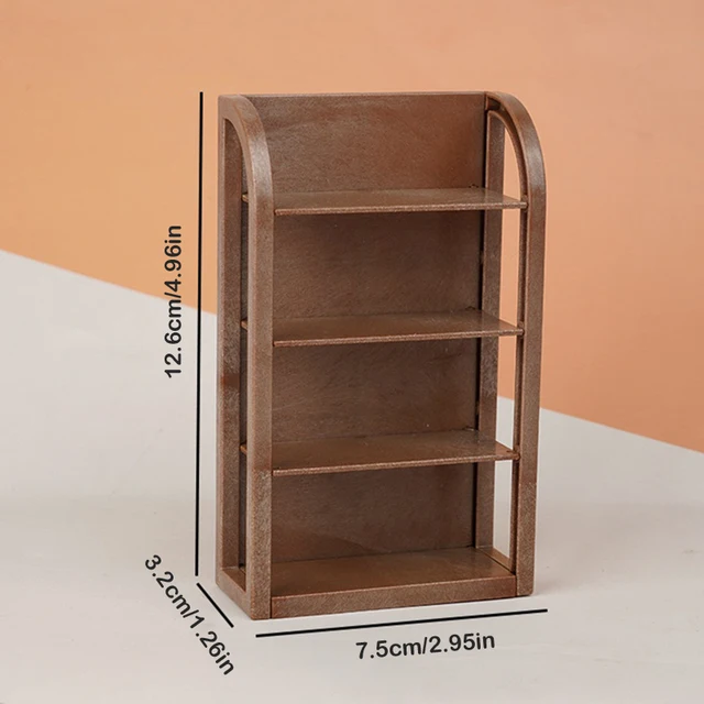Odoria Caja De Madera Marrón En Miniatura Escala 1:12 – Decoración Para Casas De Muñecas, De 5x3.5x4 Cm