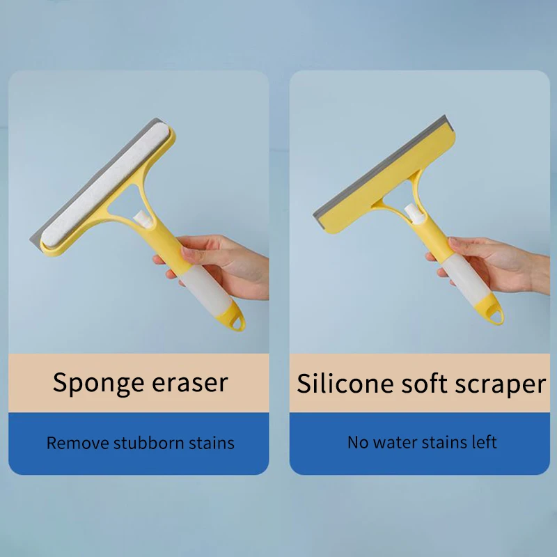 Window Cleaner Window Cleaning Tool Car Glass Cleaner 3 In 1 Glass Cleaning with Spray Bottle Wipe Shower Screen Clean Window Multi-Purpose Door Car Windshield Cleaner