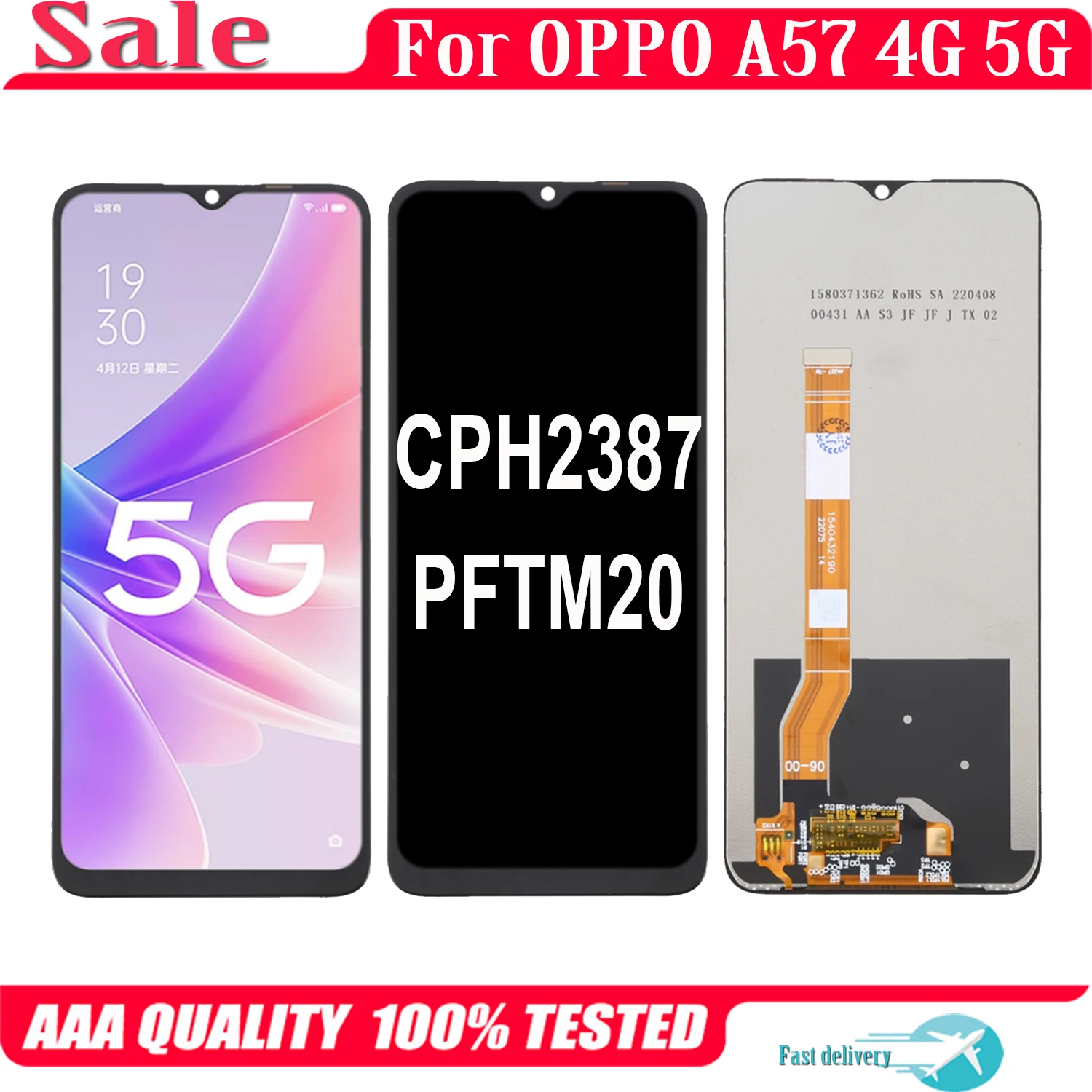 Pantalla t ctil LCD de 6 56 pulgadas para OPPO A57 4G 5G PFTM20 CPH2387 pantalla-t-ctil-lcd-de-6-56-pulgadas-para-oppo-a57-4g-5g-pftm20-cph2387