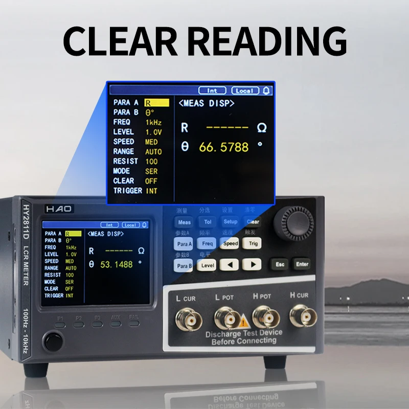 HY2810D high-precision LCR digital bridge HY2811D capacitor resistance inductance tester components