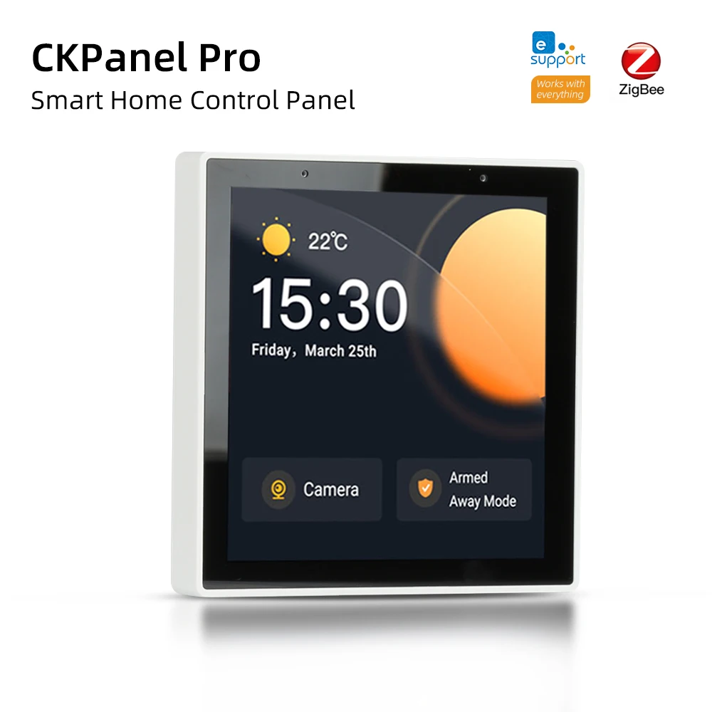 

New CKPanel Smart Home Control Panel Scene Wall Switch Thermostat Built-In Zigbee3.0 Gateway For Alexa Home