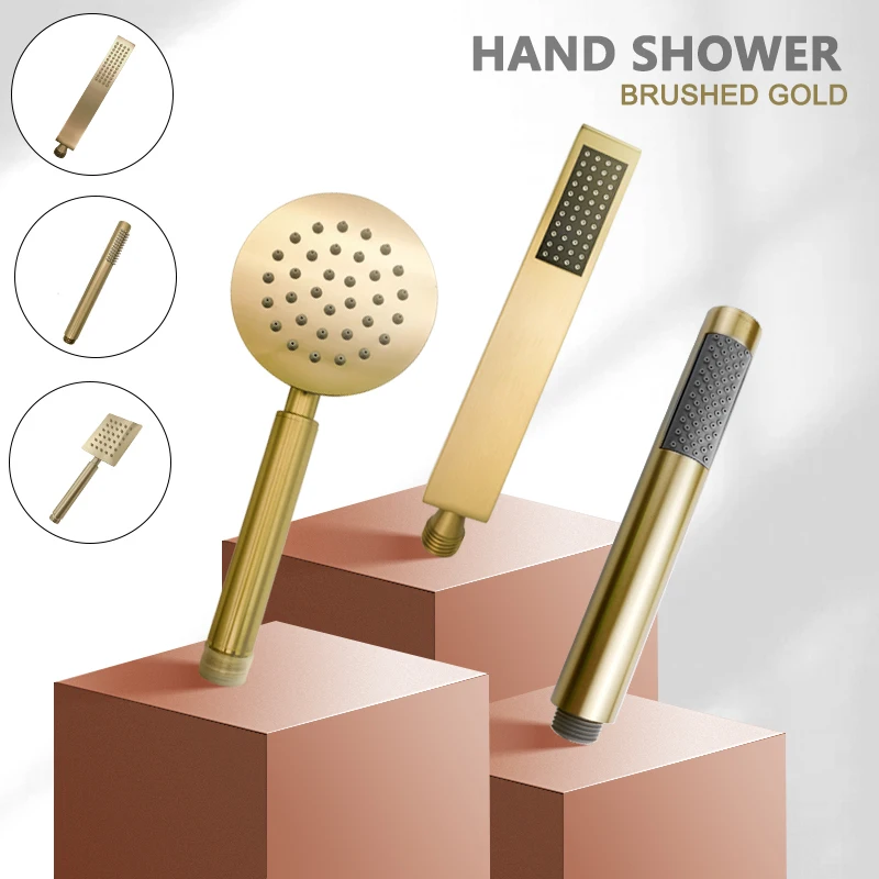Shower Set Hand Shower High Pressure Rainfall Brass/Stainless Steel Bathroom Fixture Handheld