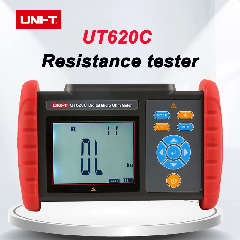 UNI-T Digital Micro Ohm Meter UT620C 300K&Omega; Resistance Meter Insulation Tester USB Data Transfer