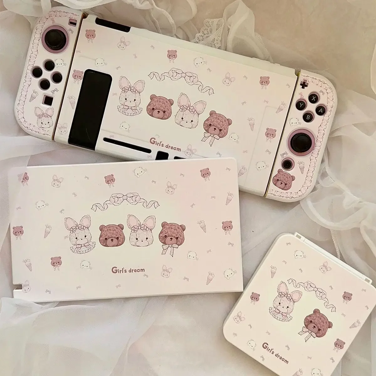 Case For Nintendo Switch OLED/NS Accessories kawaii Bunny
