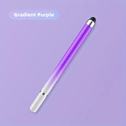 High - Precision 2 - in - 1 Silicone Tip Stylus Pen for Smartphones & Tablets - Ideal for Video Editing, Drawing, and Handwriting (PURPLE 1pc)