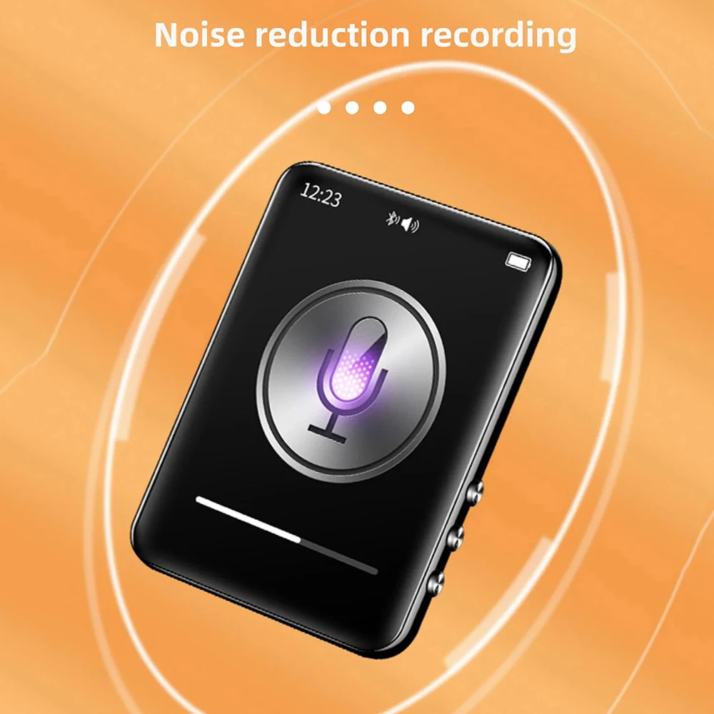 2.4-inch Touchscreen MP3 Player Bluetooth 5.2 Sports Music Player MP4 Player Walkman with FM Radio Recording Reproductor de MP3