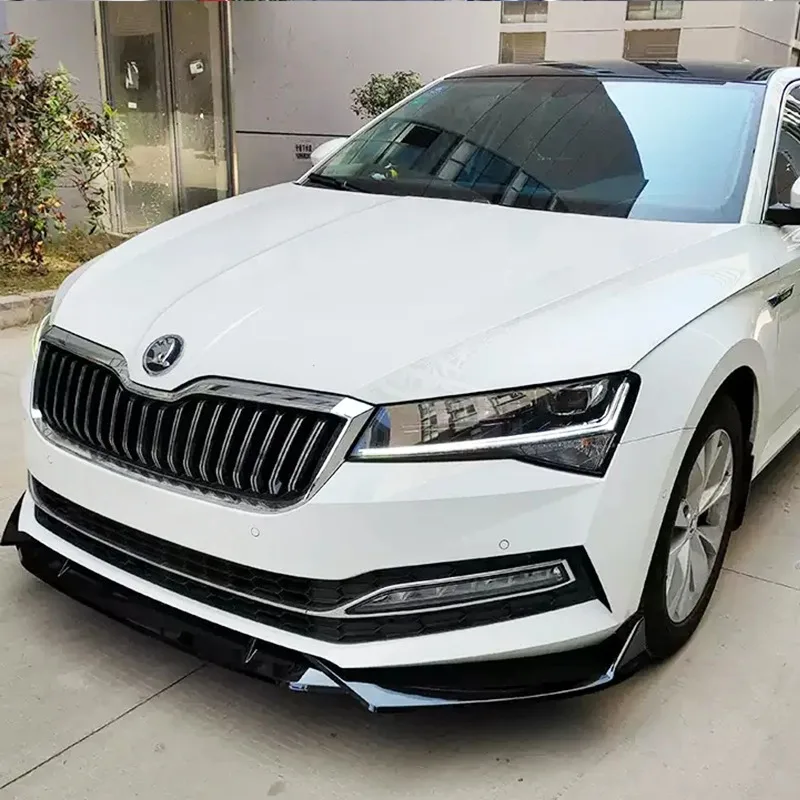 스코다 슈퍼브 MK3 페이스리프트 FL 리프트백 콤비 2019-2025 자동차 프론트 범퍼 립 스포일러 스플리터 프론트 립 친 스포일러 바디킷