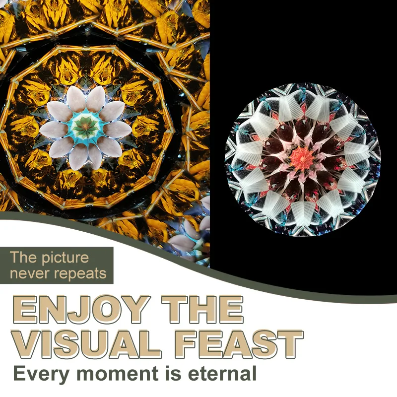 Morlens Journey Series Kaleidoscope For Adults,5.5&rdquo; Handmade Stainless Steel,Replaceable Core Box,Gift Box, Birthday Gift