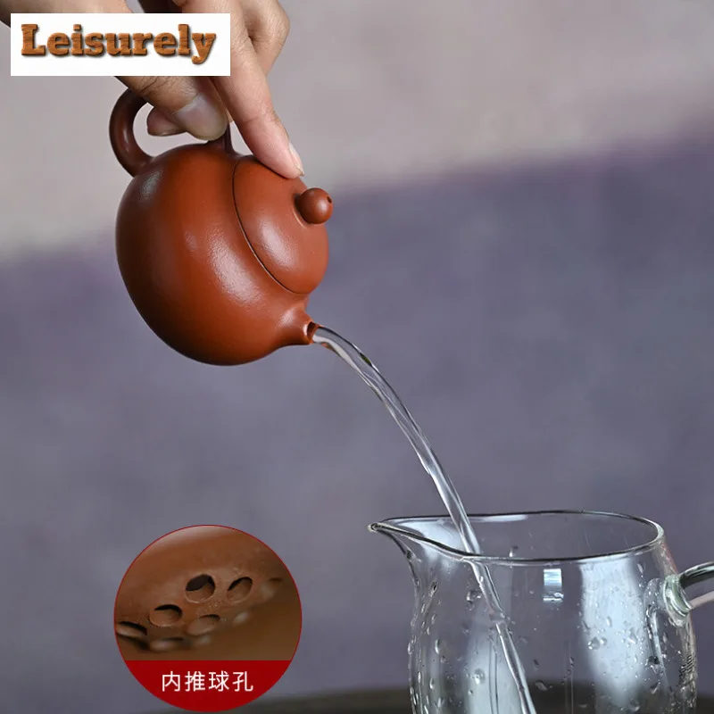 100ml Classic Yixing Purple Clay Teapots Handmade Wen Dan Pot Raw Ore Zhu Mud Tea Maker Kettle Chinese Zisha Tea Set Supplies