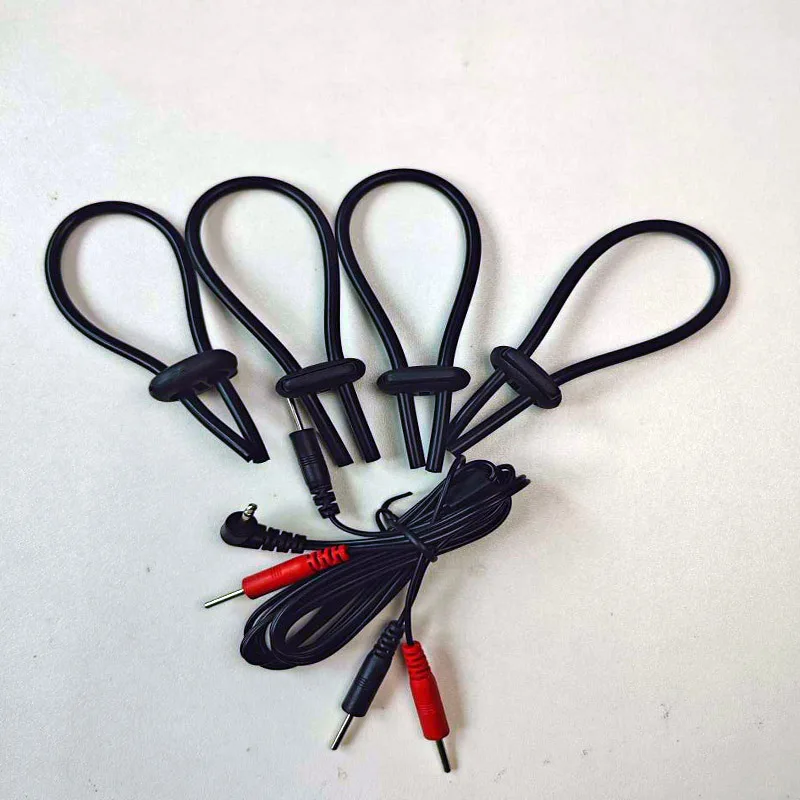 Electro Shock Penis Ring,E-stim Cock Cage,Penis Stimulation Cock Ring,Penis Extender Enlargement Ring,Sex Tool For Men Adult Toy — view 6