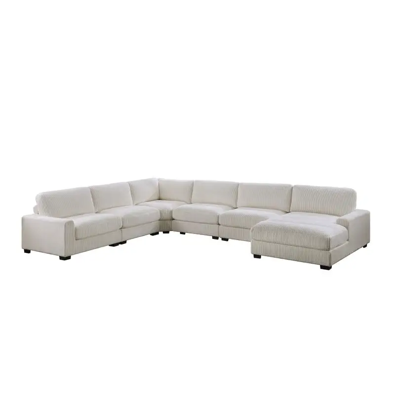 Beige Modular Sectional Sofa 2
