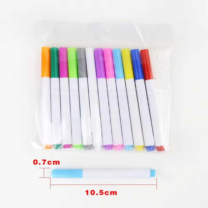 12 Pcs 수용성 액체 분필 비 먼지 분필 지울 수있는 분필 드로잉 펜 블랙 보드 화이트 보드 유리 타일
